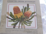 Fiona Jude Country Thread Cross Stitch Kit - Banksia and Pigmy Possum